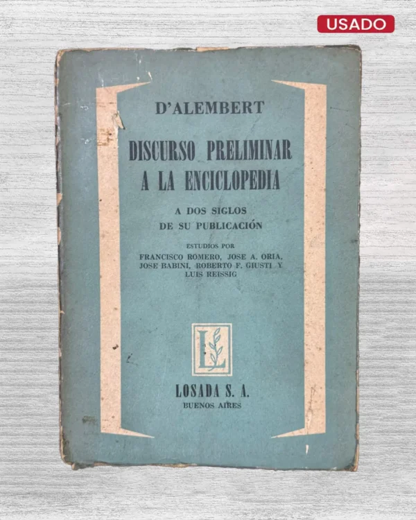 DISCURSO PRELIMINAR A LA ENCICLOPEDIA