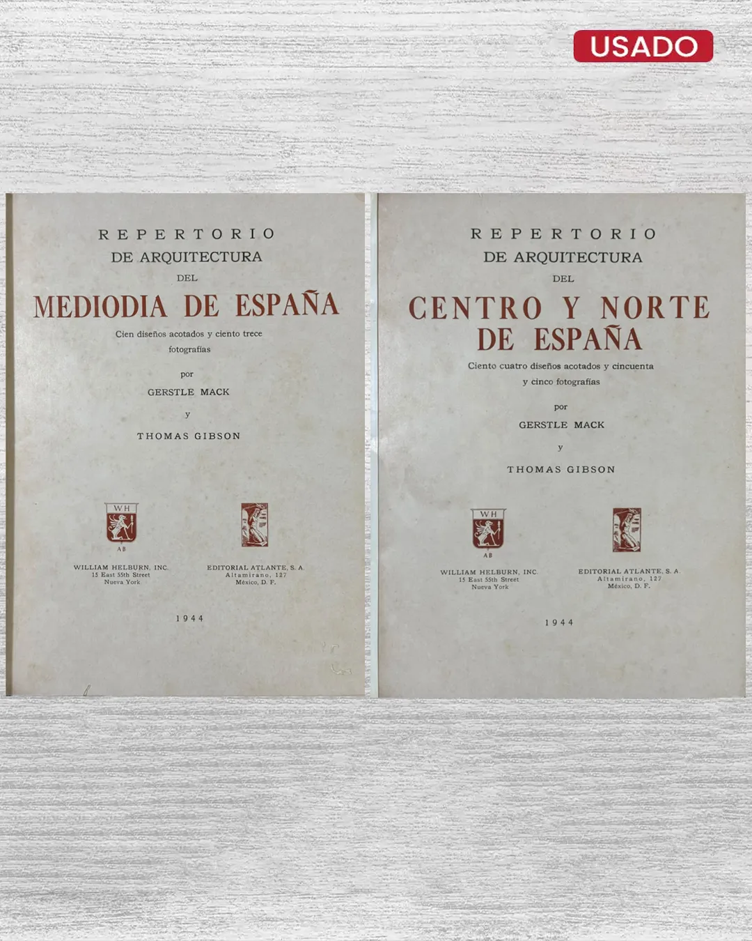 REPERTORIO DE ARQUITECTURA DEL CENTRO Y NORTE DE ESPAÑA: CIENTO CUATRO DISEÑOS ACOTADOS Y CINCUENTA Y CINCO FOTOGRAFÍAS (2 TOMOS)