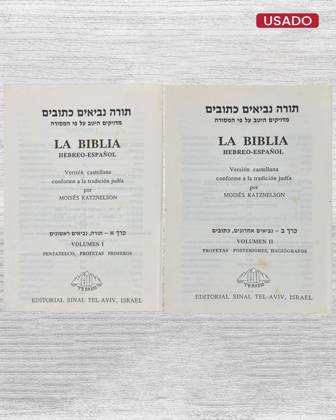 LA BIBLIA, HEBREO – ESPAÑOL