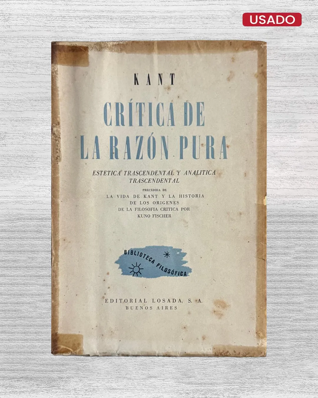 CRITICA DE LA RAZON PURA