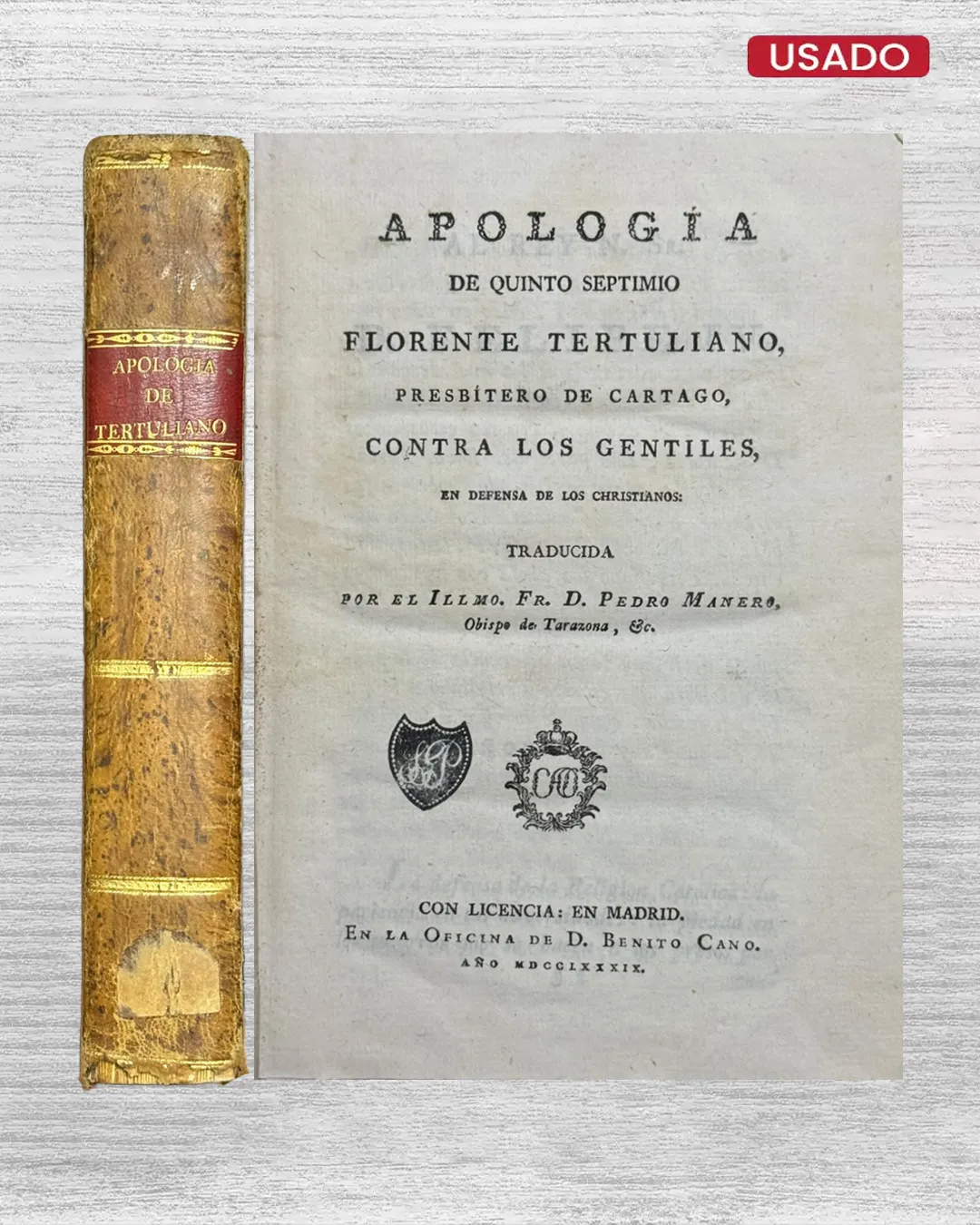 APOLOGIA DE QUINTO SEPTIMIO, FLORENTE TERTULIANO, PRESBITERO DE CARTAGO, CONTRA LOS GENTILES, EN DEFENSA DE LOS CHRISTIANO
