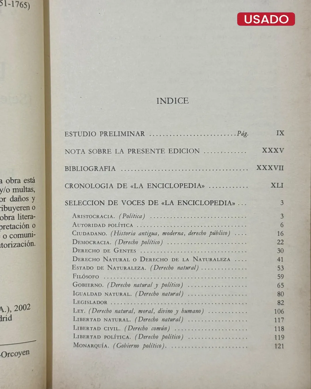 LA ENCICLOPEDIA (SELECCION DE ARTICULOS POLITICOS) - Imagen 2