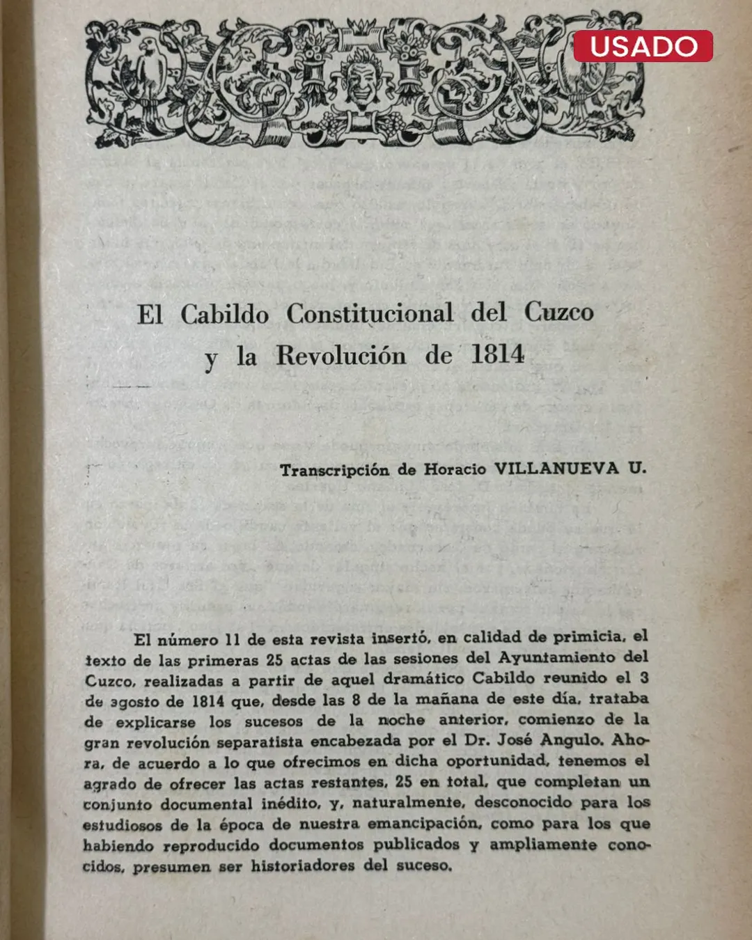 UNIVERSIDAD NACIONAL DE SAN ANTONIO ABAD DEL CUZCO (FACULTAD DE LETRAS Y CIENCIAS HUMANAS): REVISTA DEL ARCHIVO HISTORICO DEL CUZCO – Nº 12 - Imagen 3