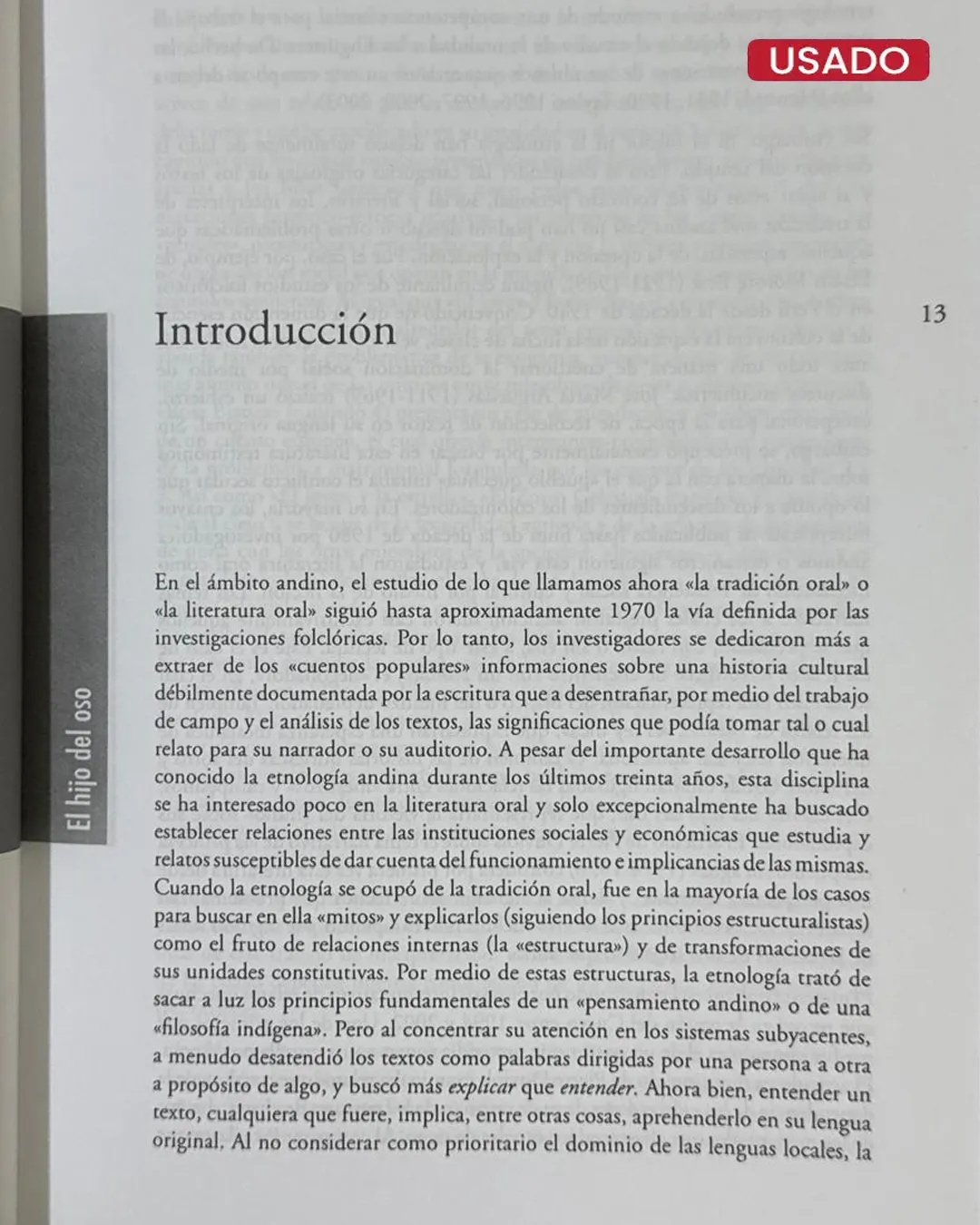EL HIJO DEL OSO: LA LITERATURA ORAL QUECHUA DE LA REGION DEL CUZCO - Imagen 2
