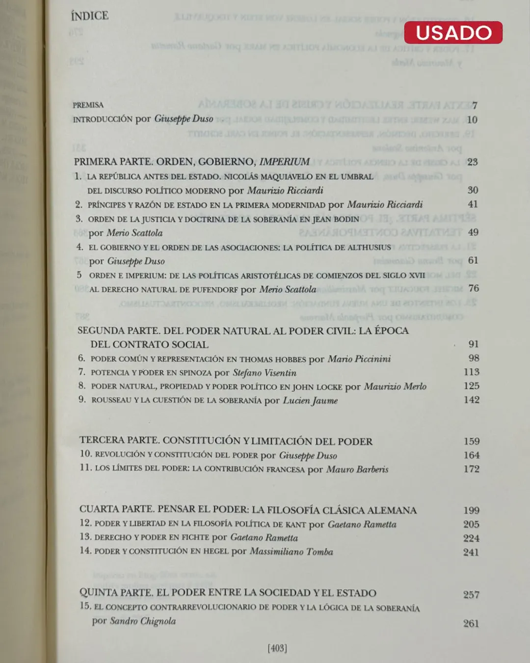 EL PODER; PARA UNA HISTORIA DE LA FILOSOFÍA POLÍTICA MODERNA - Imagen 2