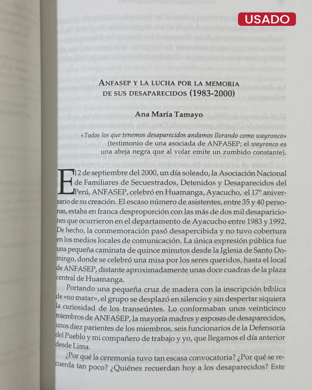 JAMÁS TAN CERCA ARREMETIÓ LO LEJOS; MEMORIA Y VIOLENCIA POLÍTICA EN EL PERÚ - Imagen 2