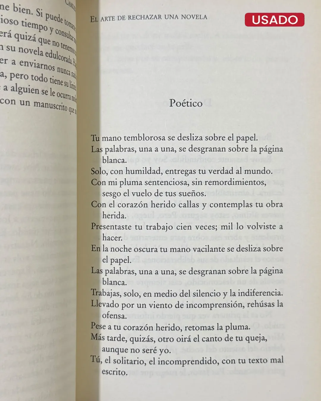 EL ARTE DE RECHAZAR UNA NOVELA - Imagen 2