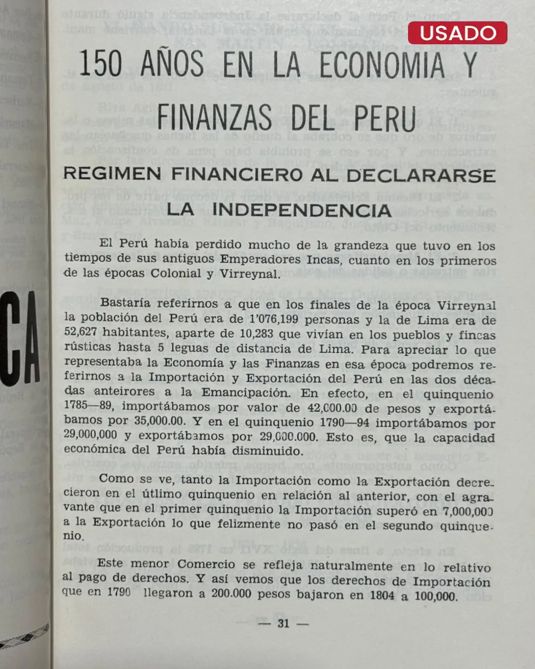 150 AÑOS; ECONOMIA Y FINANZAS EN EL PERU (1821 – 1971) Y EN (EL VIRREYNATO: 1544 – 1824) - Imagen 3