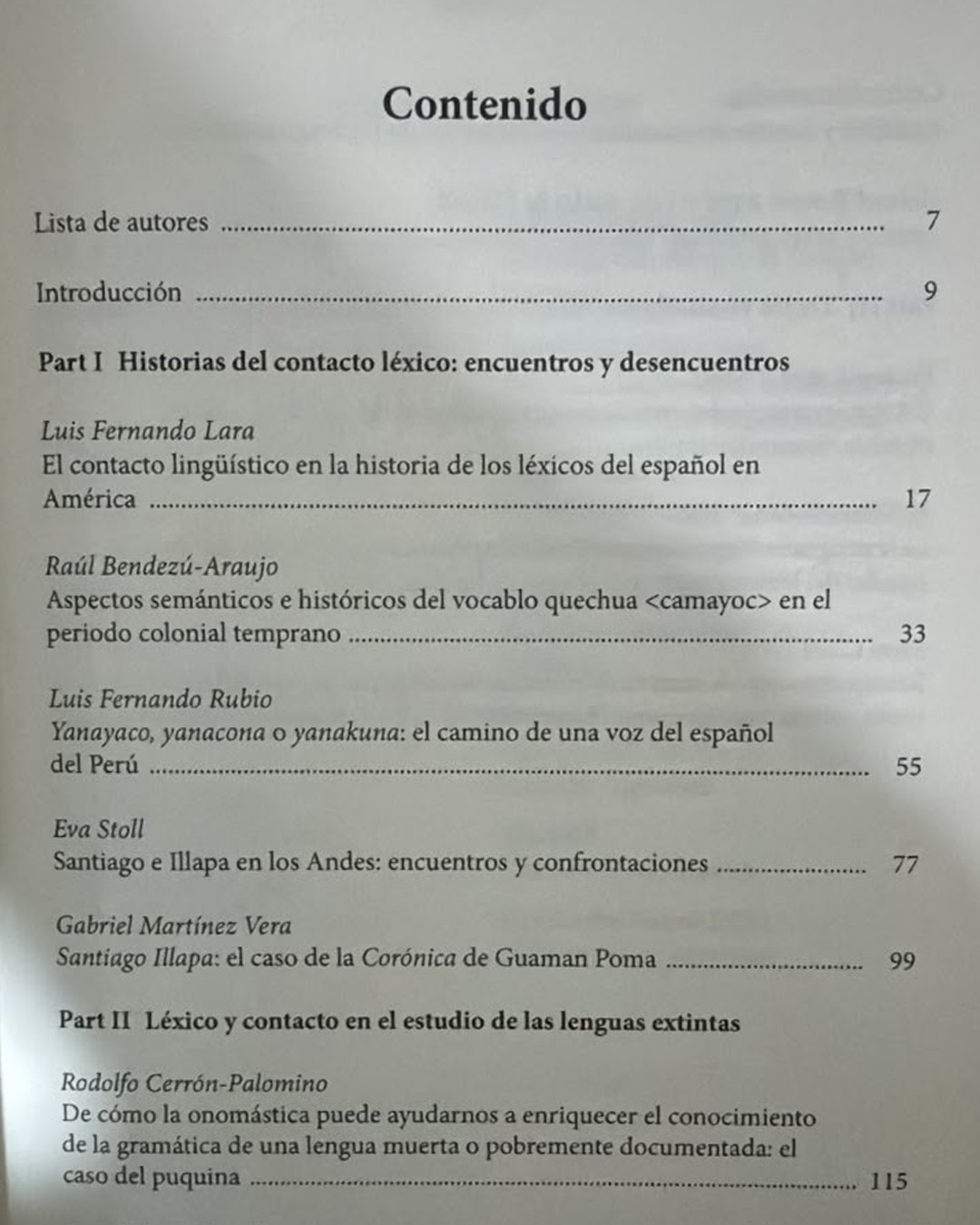 LÉXICO Y CONTACTO DE LENGUAS EN LOS ANDES - Imagen 3