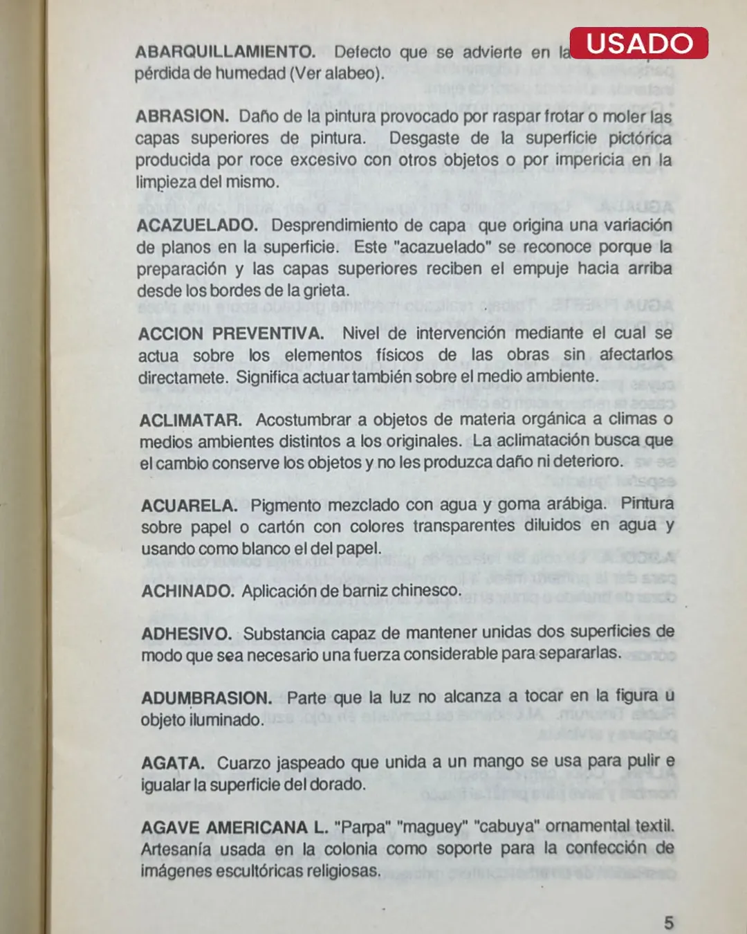 TERMINOS RELACIONADOS A PINTURA Y RESTAURACION - Imagen 3