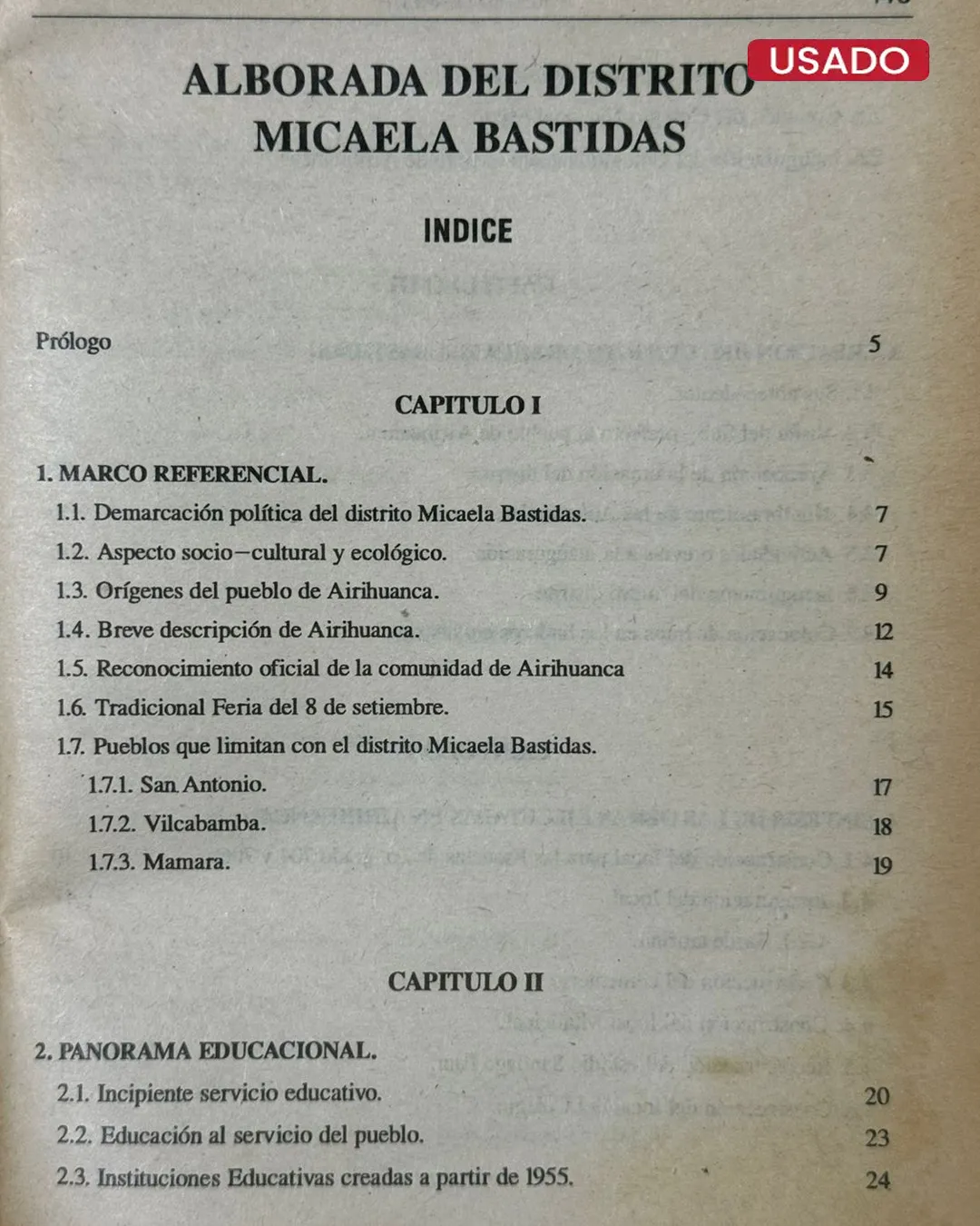 ALBORADA DEL DISTRITO MICAELA BASTIDAS – PROVINCIA GRAU - Imagen 2