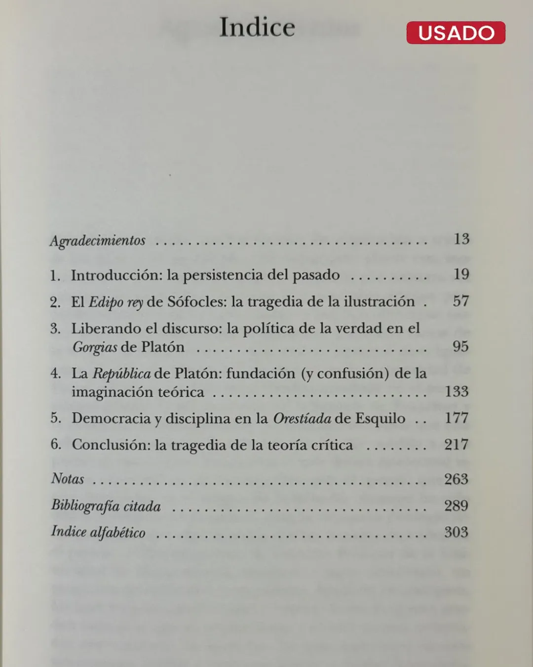 TRAGEDIA E ILUSTRACIÓN; EL PENSAMIENTO POLÍTICO ATENIENSE Y LOS DILEMAS DE LA MODERNIDAD - Imagen 2