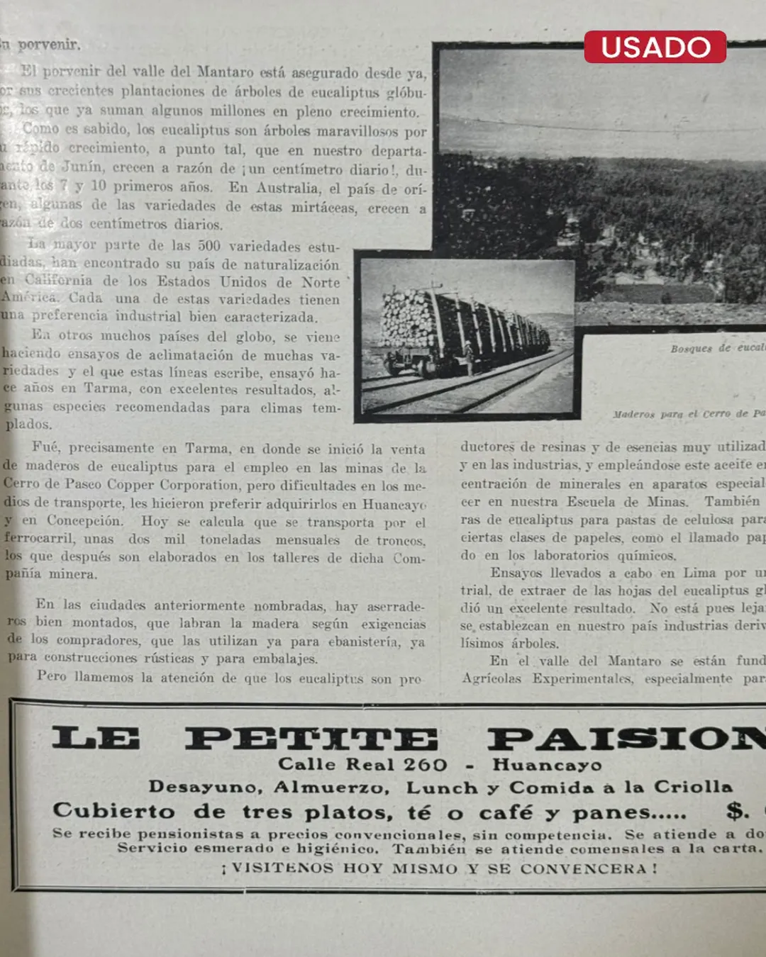 REPÚBLICA DEL PERÚ; HUANCAYO, “CIUDAD PROGRESISTA” Y CENTRO DE TURISMO EN JUNÍN; PROPAGANDA TURÍSTICA - Imagen 3