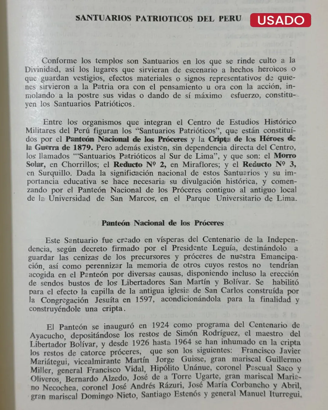 SANTUARIOS PATRIOTICOS DEL PERU - Imagen 2
