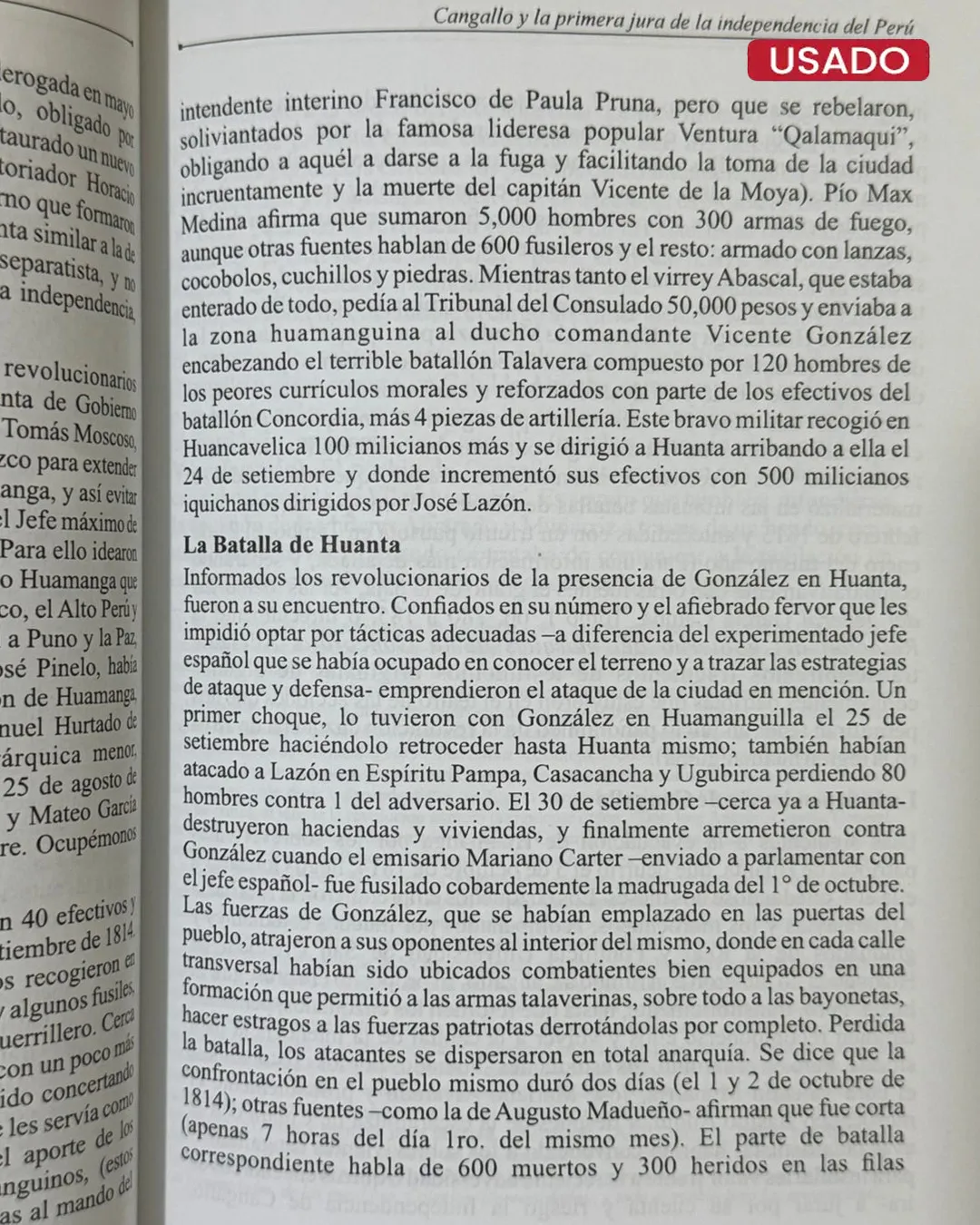 CANGALLO Y LA PRIMERA JURA DE LA INDEPENDENCIA DEL PERU - Imagen 3