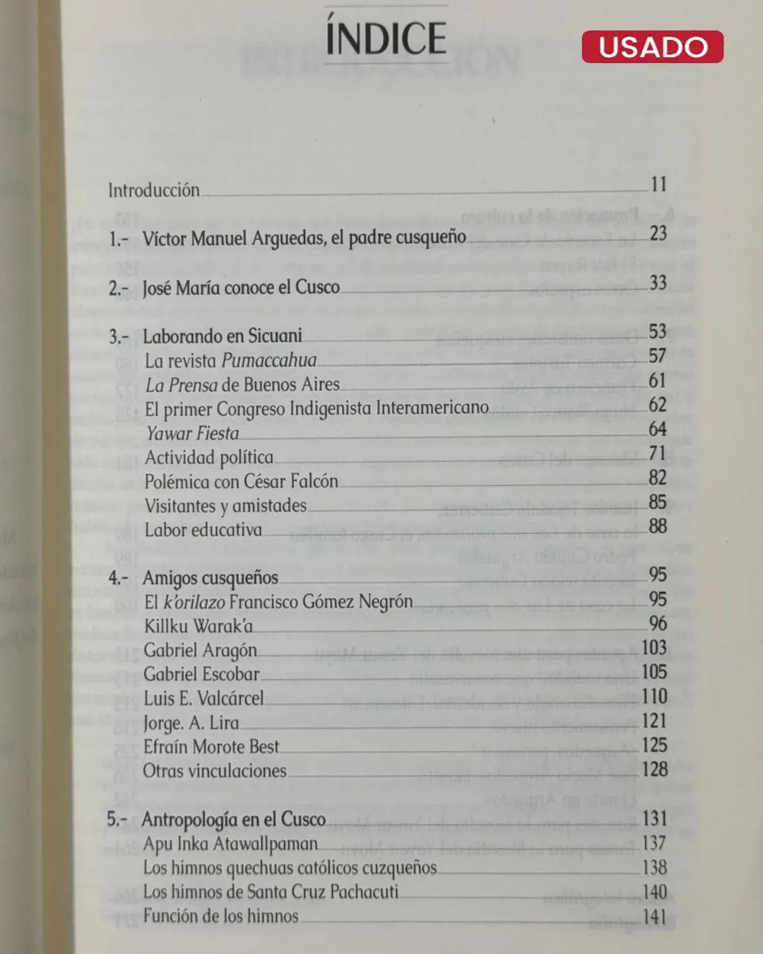 EL CUSCO DE JOSE MARIA ARGUEDAS; APUNTES PARA UNA FILOSOFIA DEL YAWAR MAYU - Imagen 2