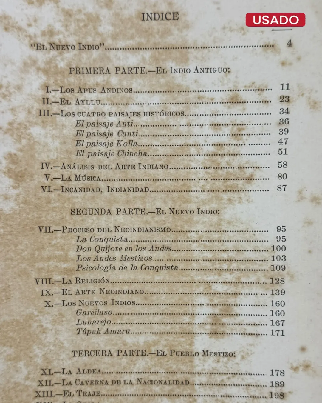 EL NUEVO INDIO (CON DEDICATORIA DEL AUTOR) - Imagen 3