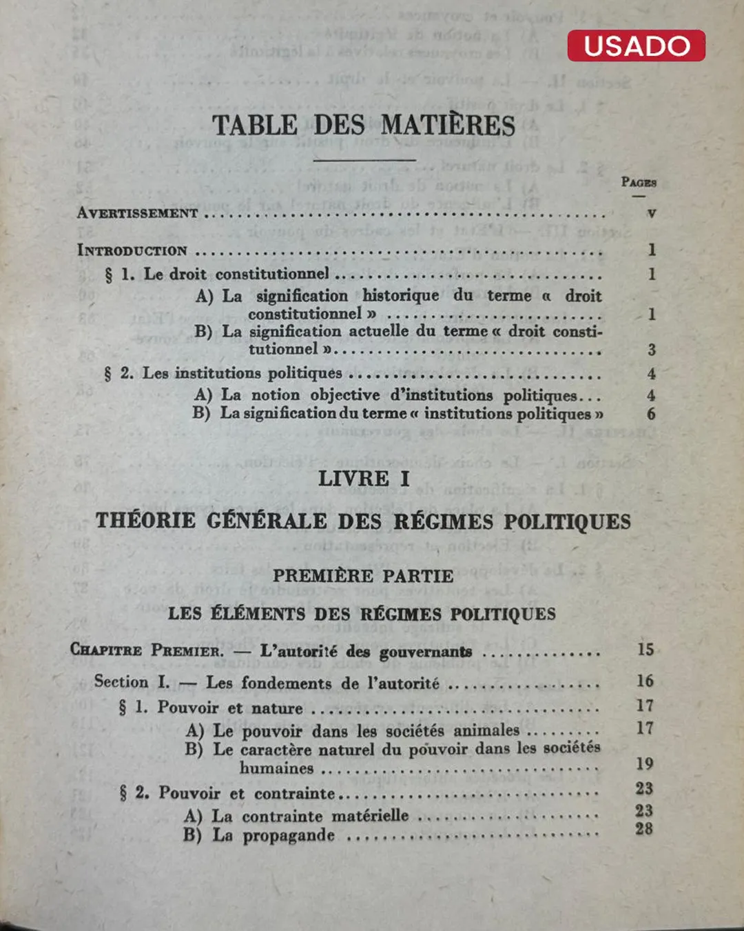 INSTITUTIONS POLITIQUES ET DROIT CONSTITUTIONNEL (TEXTO EN FRANCES) - Imagen 2