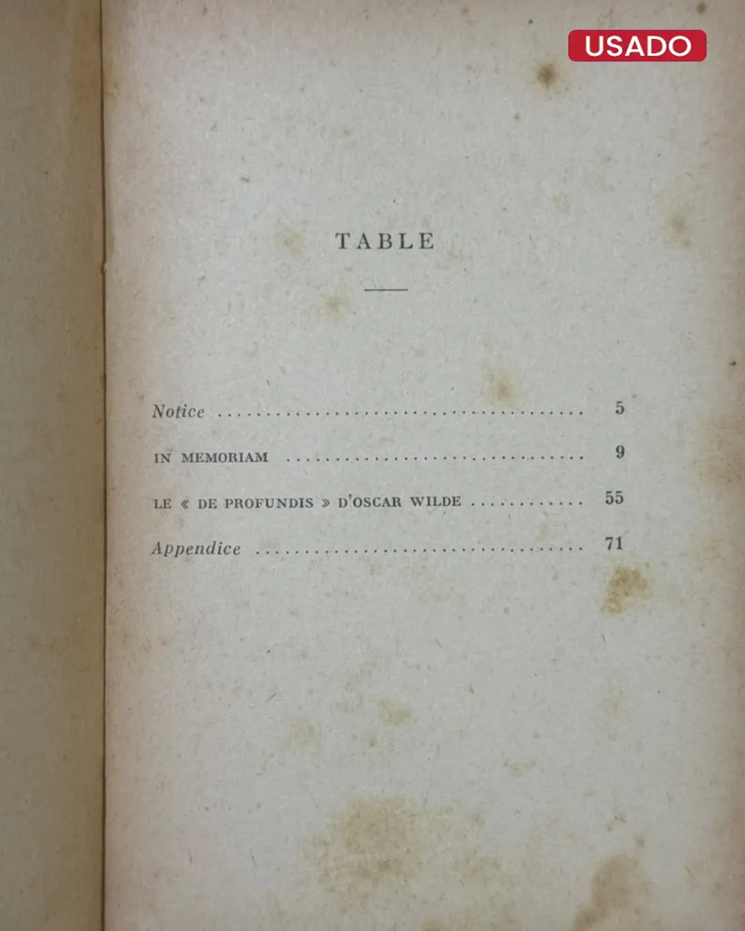 OSCAR WILDE; IN MEMORIAM (SOUVENIRS) - TEXTO EN FRANCES / PRIMERA EDICION - Imagen 2