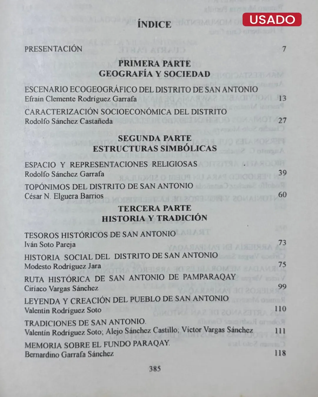 LIBRO DE ORO DE PAMPARAQAY; IMAGEN E HISTORIA DE SAN ANTONIO (GRAU-APURIMAC) - Imagen 4