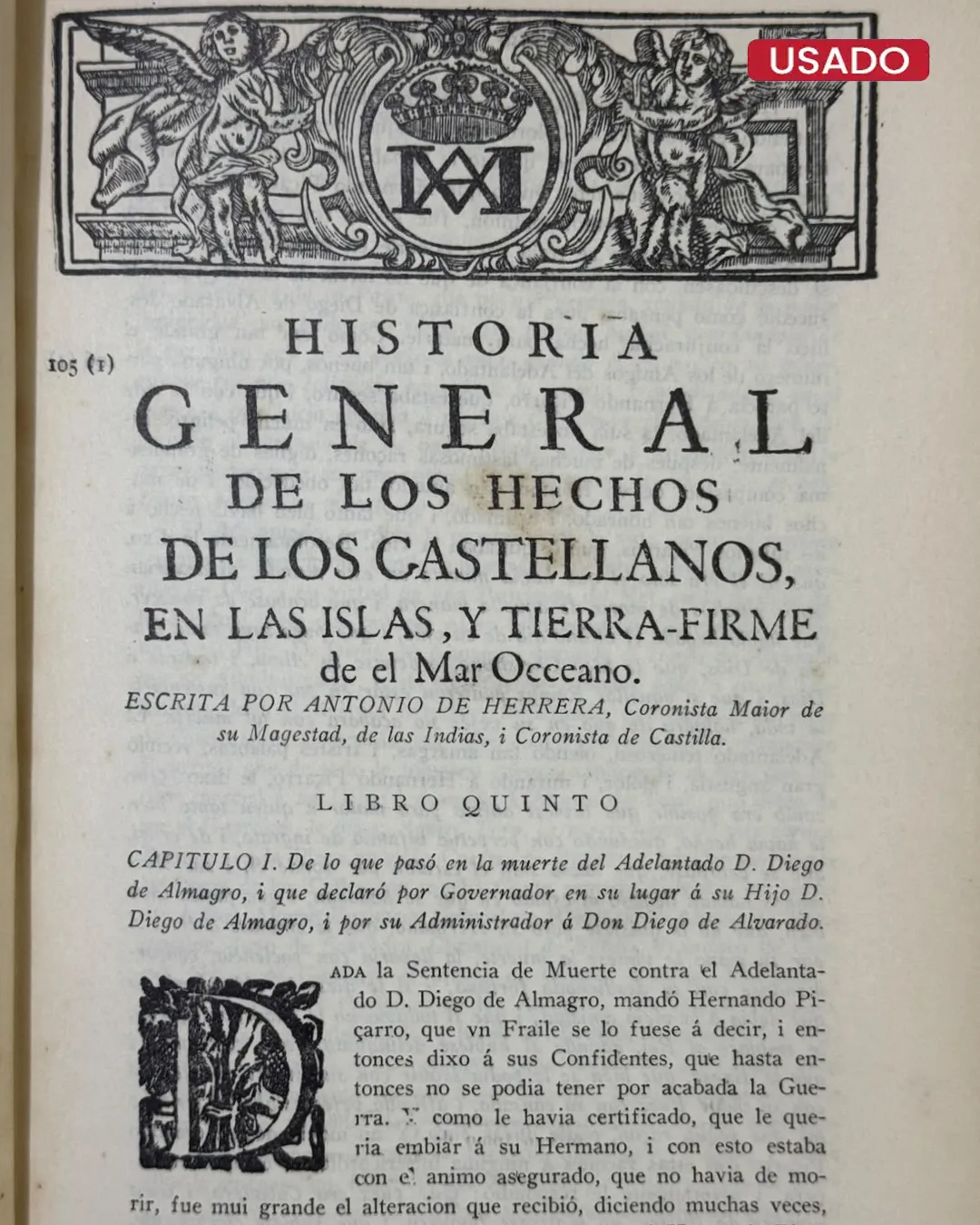 HISTORIA GENERAL DE LOS HECHOS DE LOS CASTELLANOS, EN LAS ISLAS, Y TIERRA-FIRME DE EL MAR OCÉANO (10 TOMOS) - Imagen 4