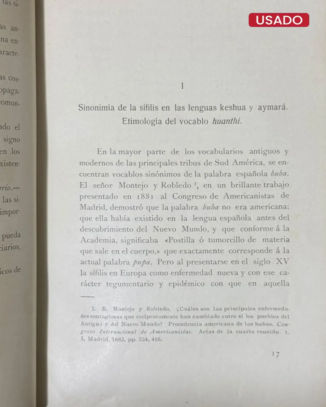 LA ANTIGUEDAD DE LA SIFILIS EN EL PERU (CON DEDICATORIA DEL AUTOR) - Imagen 5