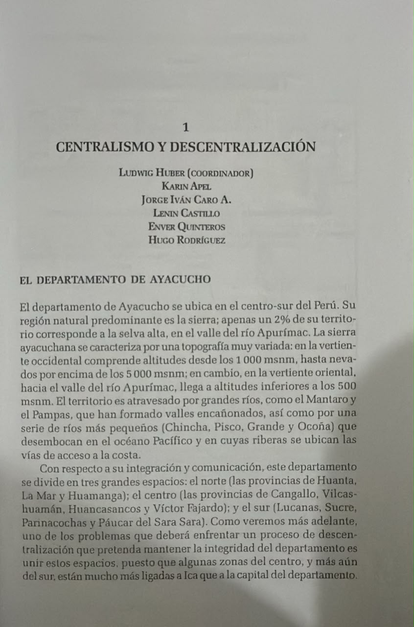 AYACUCHO CENTRALISMO Y DESCENTRALIZACIÓN - Imagen 3