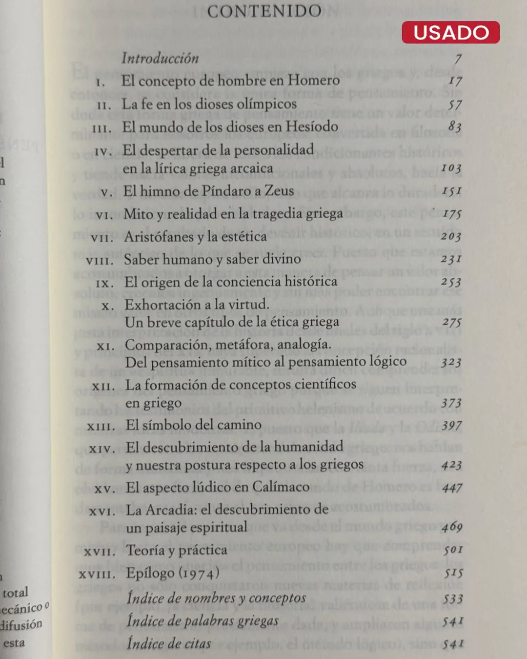 EL DESCUBRIMIENTO DEL ESPÍRITU; ESTUDIOS SOBRE LA GÉNESIS DEL PENSAMIENTO EUROPEO EN LOS GRIEGOS - Imagen 2