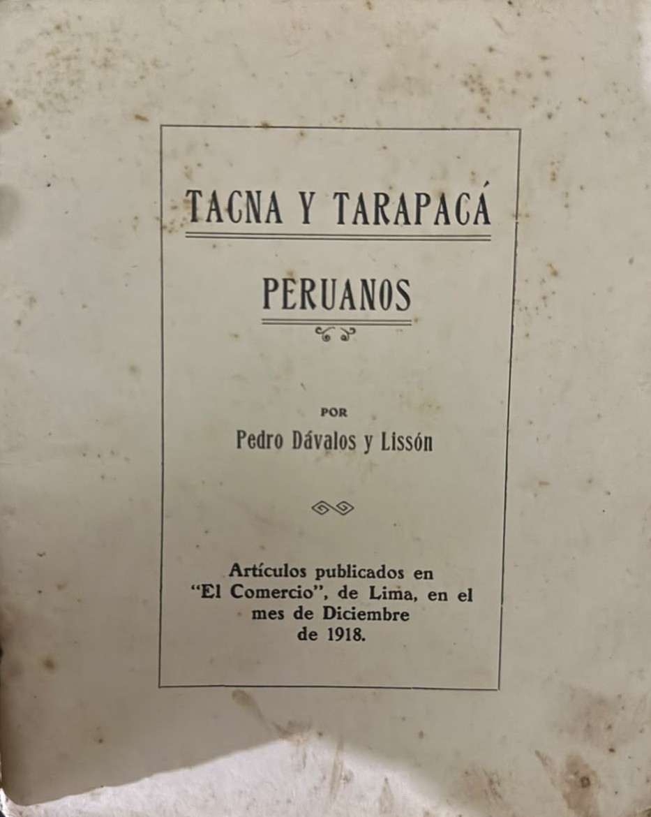 TACNA Y TARAPACÁ PERUANOS - CARATULA