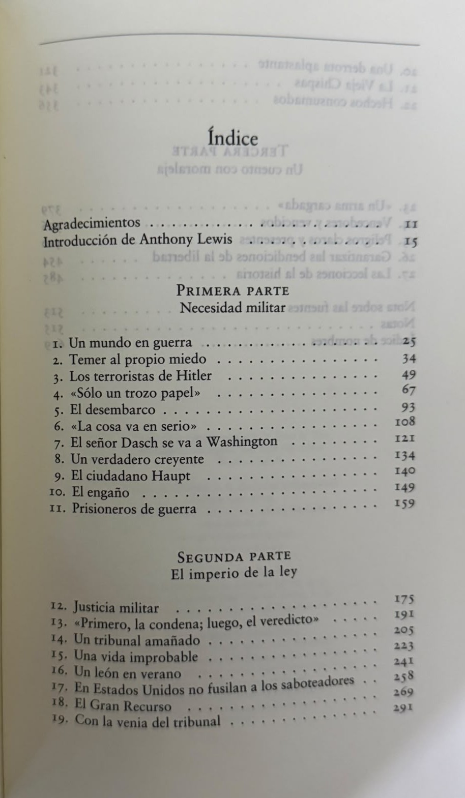 EL TIEMPO DE GUERRA - INDICE 1