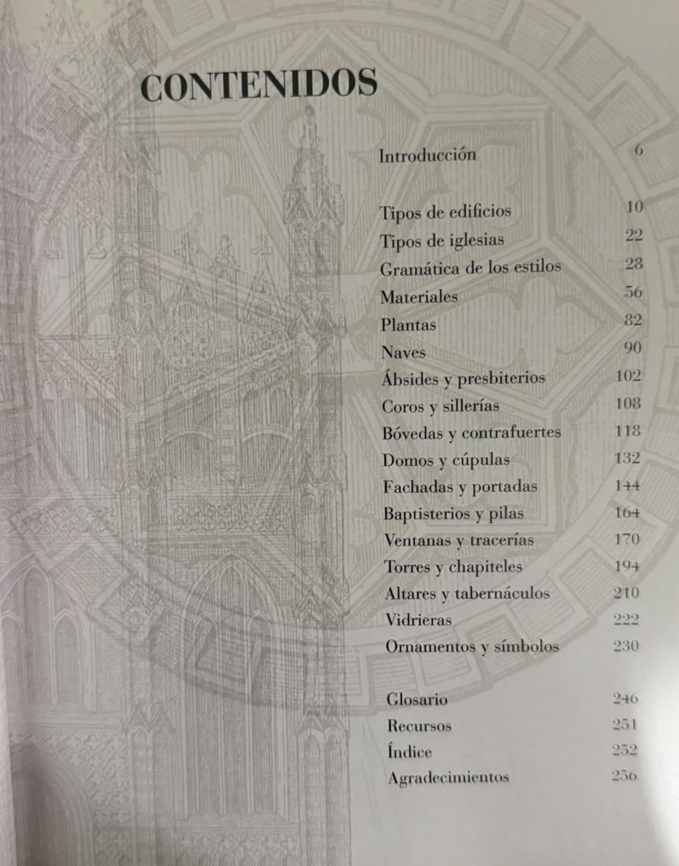 CÓMO LEER IGLESIAS: UNA GUÍA SOBRE LA ARQUITECTURA ECLESIÁSTICA - INDICE