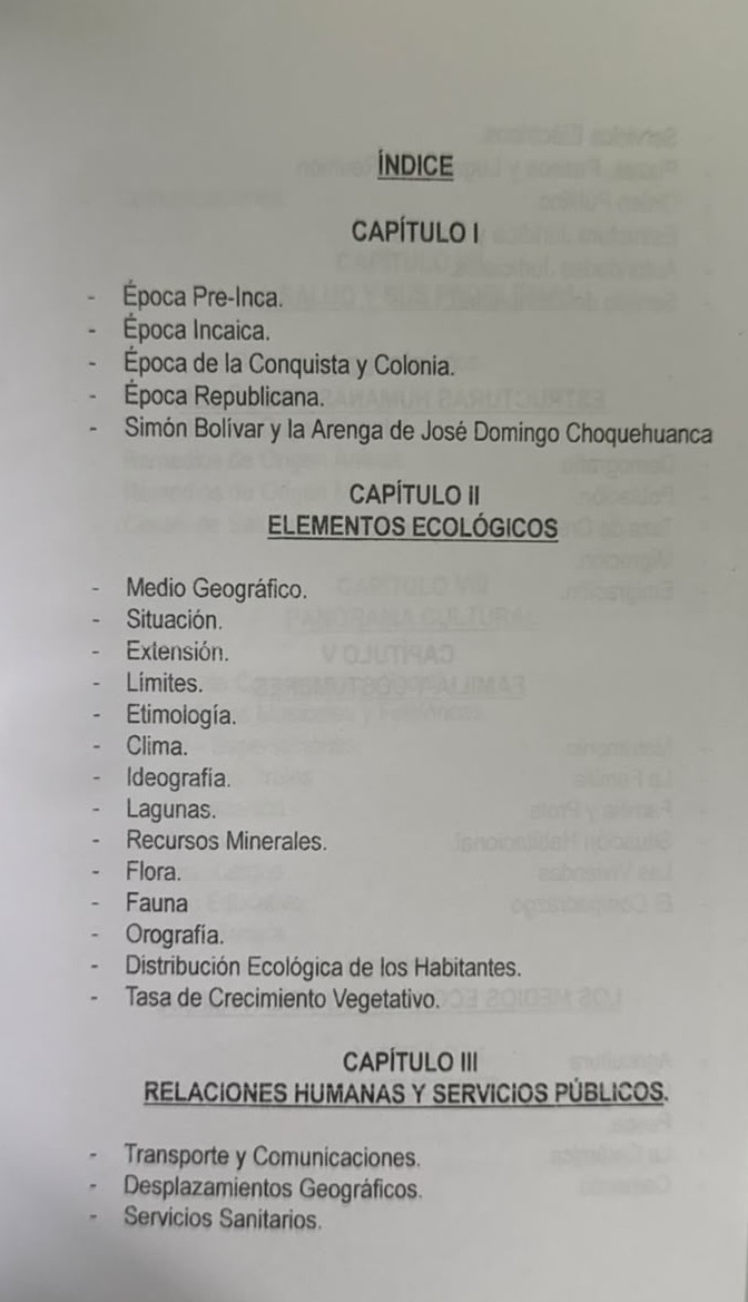 ENFOQUE MONOGRÁFICO DE PUCARÁ - INDICE