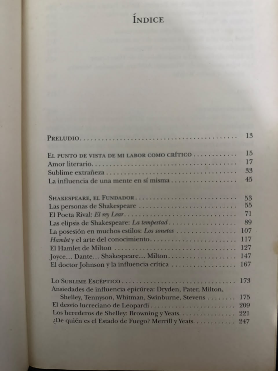 ANATOMÍA DE LA INFLUENCIA - INDICE