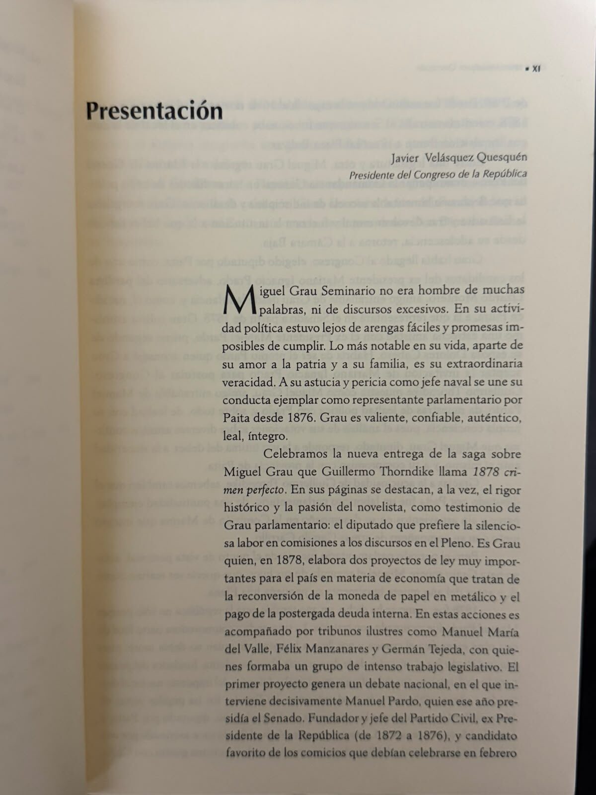 GRAU: 1878 CRIMEN PERFECTO (TOMO 5) - FRAGMENTO