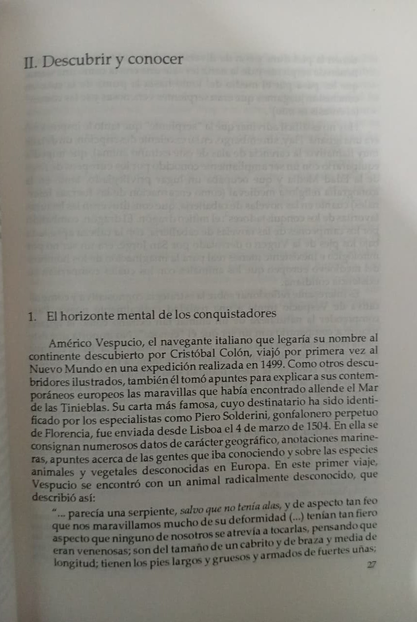 EL UNIVERSO MENTAL DE LA CONQUISTA DE AMERICA - FRAGMENTO