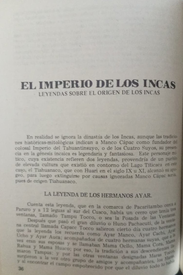 EL IMPERIO DE LOS INCAS: CAUSAS DE SU DESTRUCCIÓN - FRAGMENTO