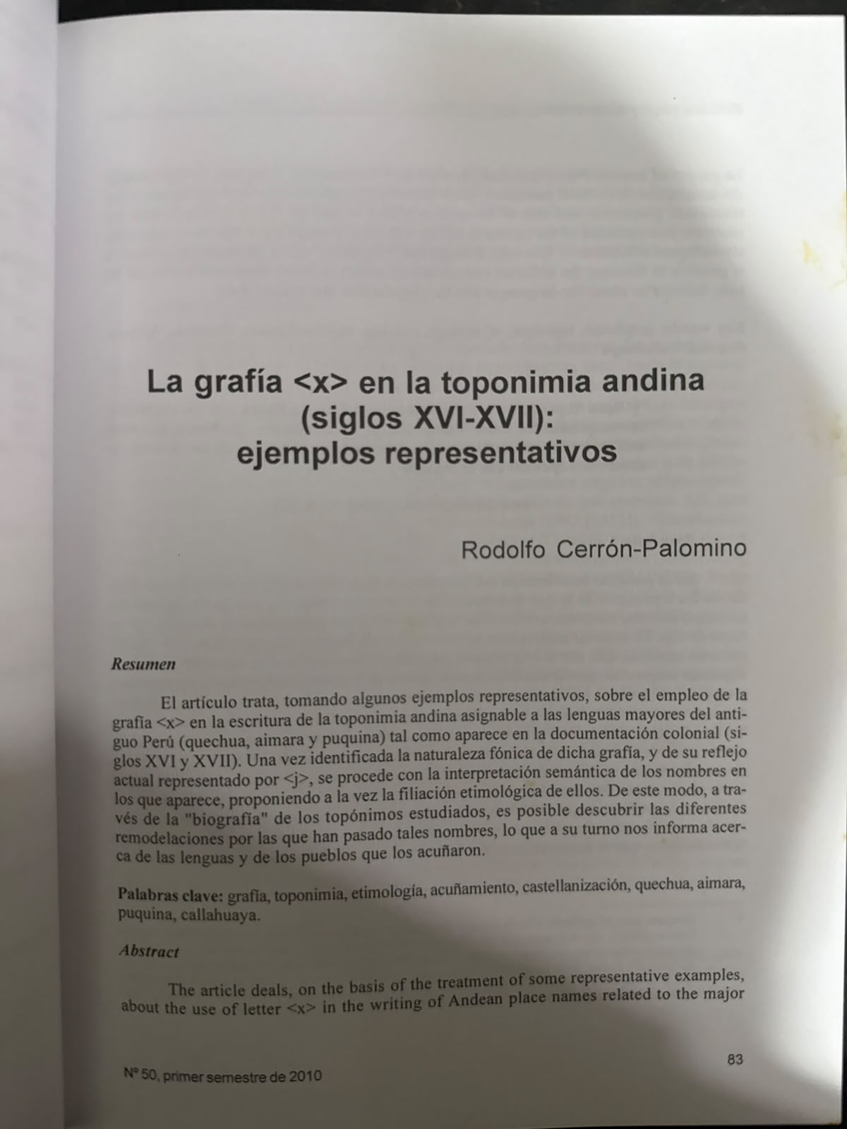 REVISTA ANDINA Nº 50 - Imagen 5