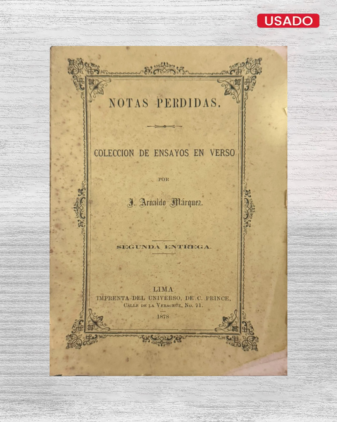 NOTAS PERDIDAS: COLECCIÓN DE ENSAYOS EN VERSO (SEGUNDA ENTREGA)