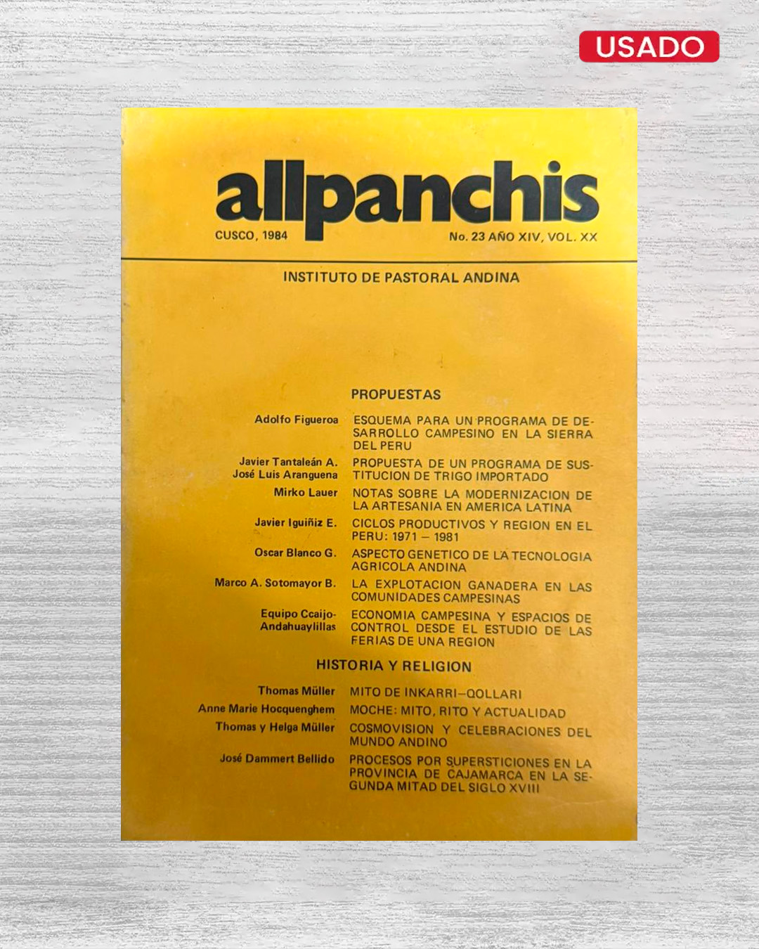 ALLPANCHIS N°23 - PORTADA