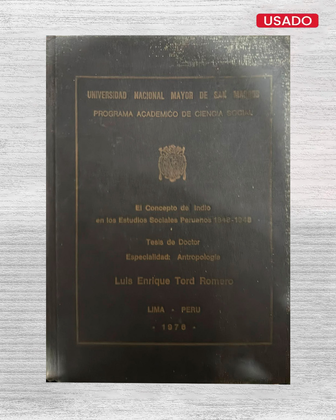 EL CONCEPTO DE INDIO EN LOS ESTUDIOS SOCIALES PERUANOS