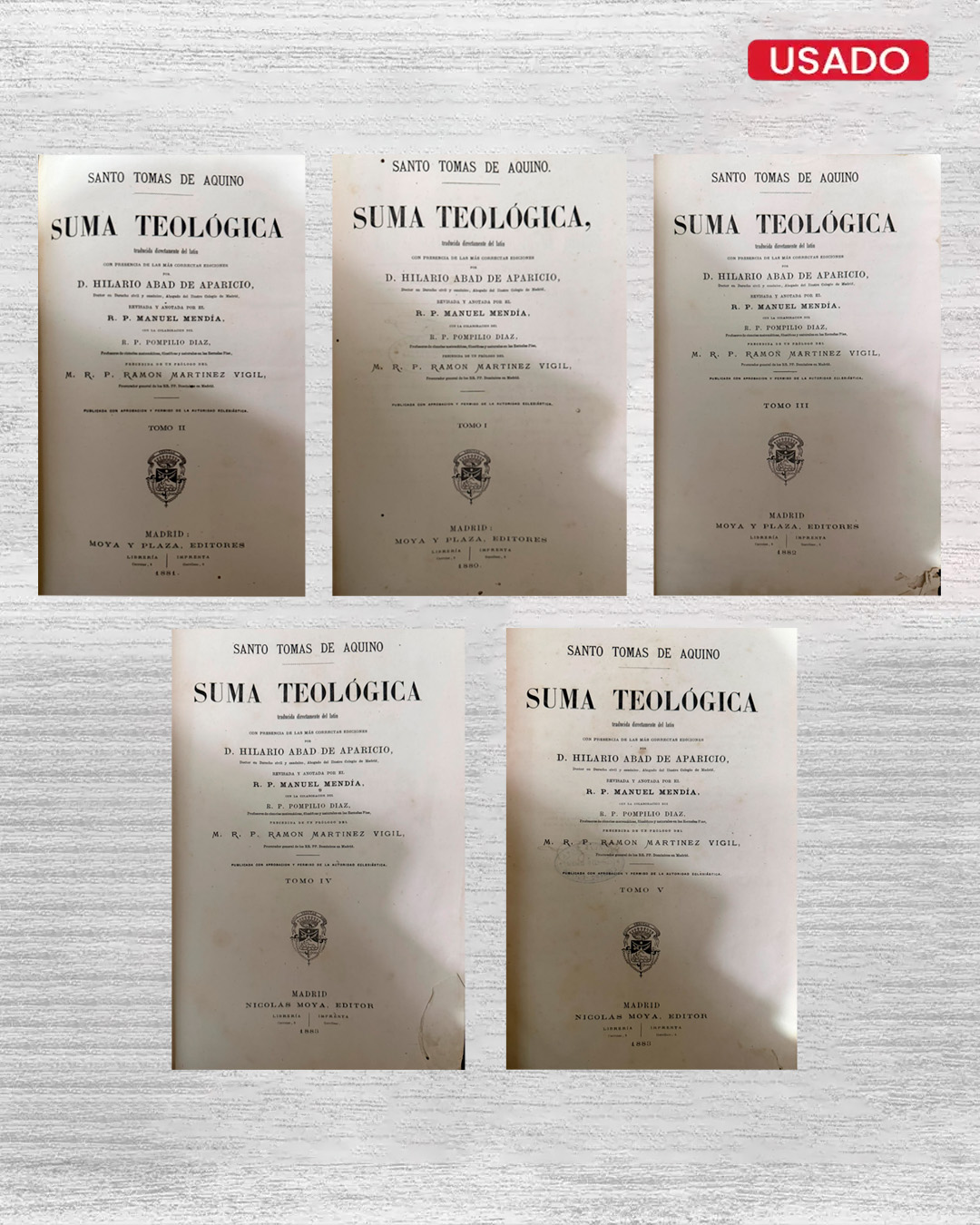 SUMA TEOLÓGICA (5 TOMOS)