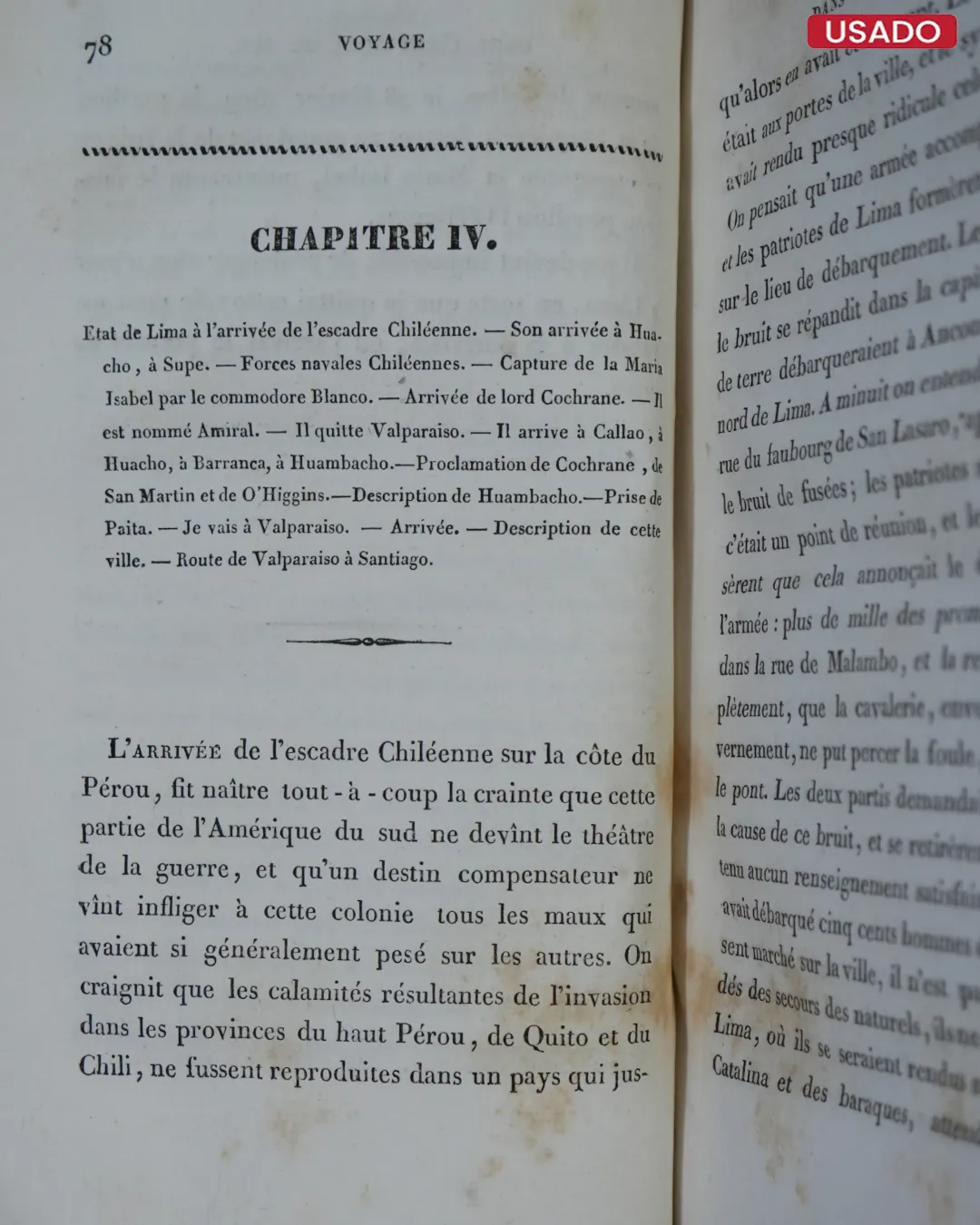 RELATION HISTORIQUE ET DESCRIPTIVE D’UN SÉJOUR DE VINGT ANS DANS L’AMERIQUE DU SUD (3 TOMOS) - TEXTO EN FRANCES - Imagen 5