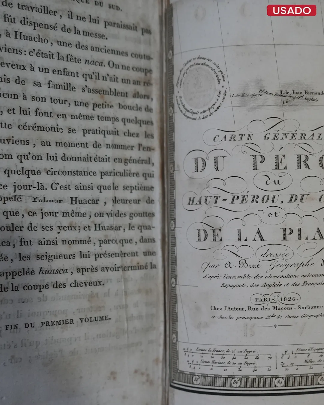 RELATION HISTORIQUE ET DESCRIPTIVE D’UN SÉJOUR DE VINGT ANS DANS L’AMERIQUE DU SUD (3 TOMOS) - TEXTO EN FRANCES - Imagen 3