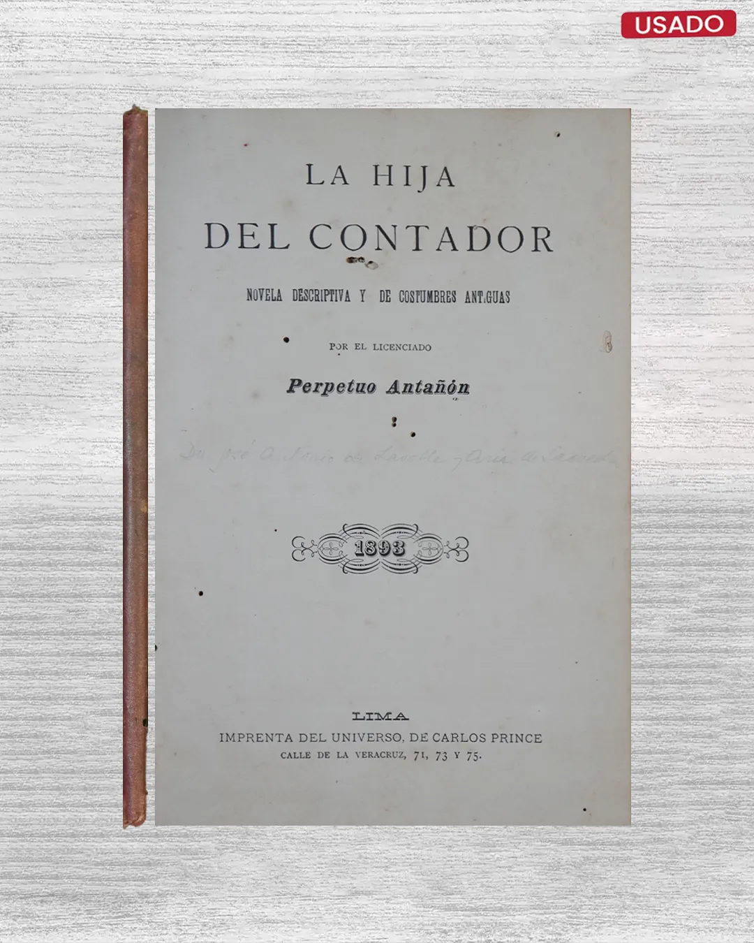 LA HIJA DEL CONTADOR; NOVELA DESCRIPTIVA Y DE COSTUMBRES ANTIGUA