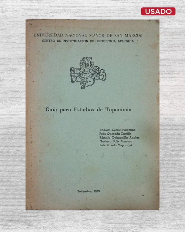 GUIA PARA ESTUDIOS DE TOPONIMIA