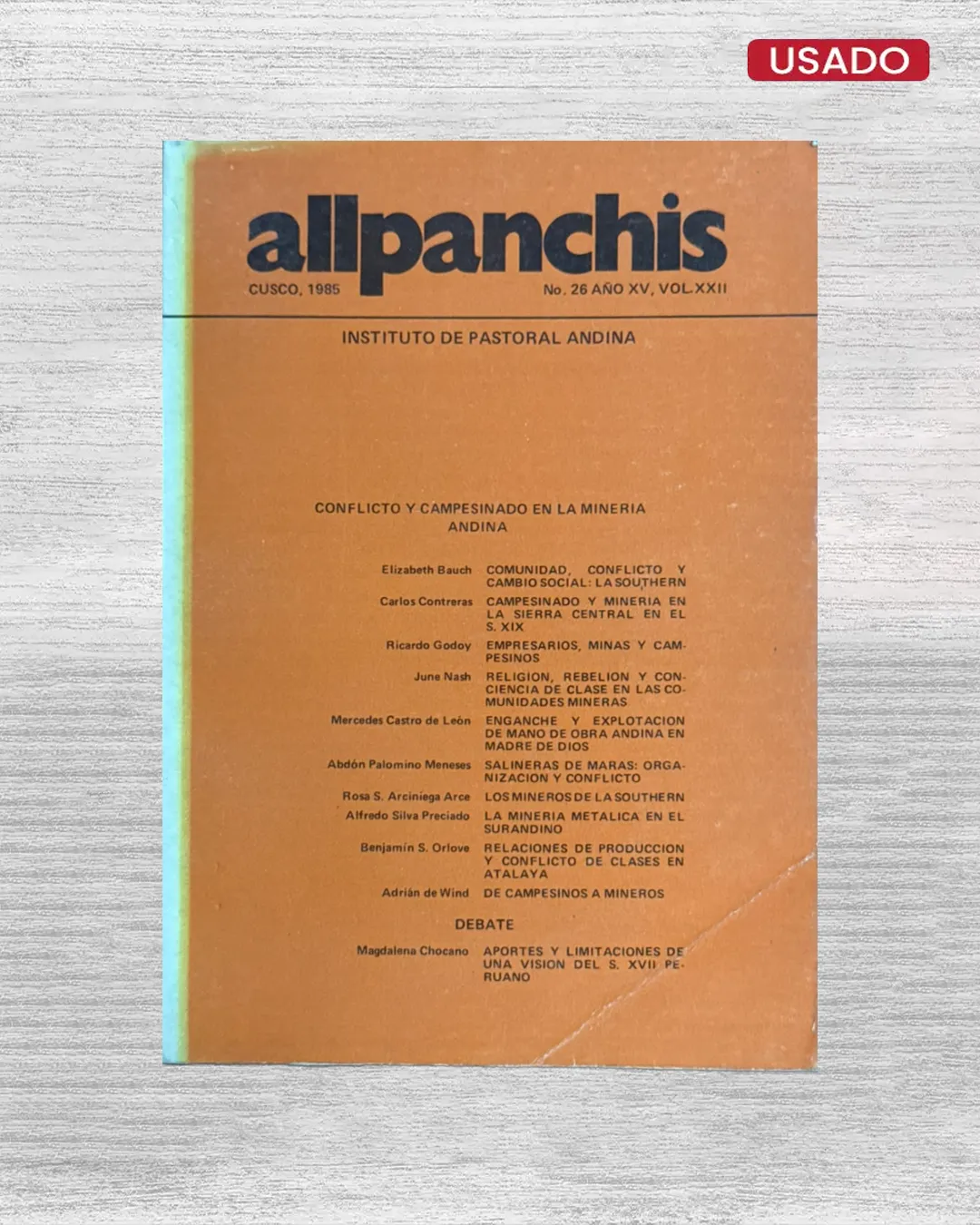 ALLPANCHIS Nº 26