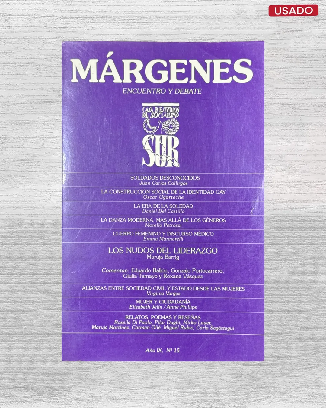 MÁRGENES: ENCUENTRO Y DEBATE - AÑO IX, Nº 15, DICIEMBRE DE 1996