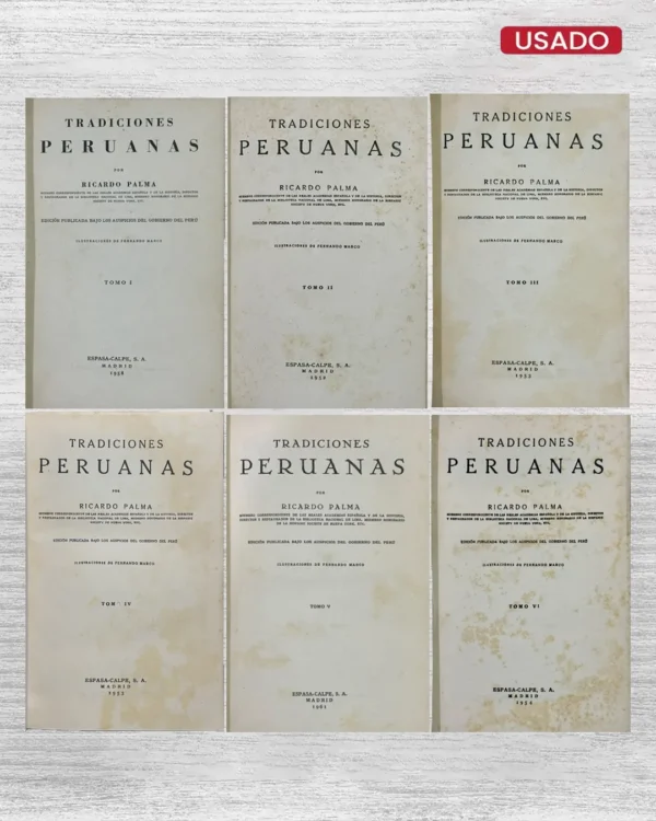 TRADICIONES PERUANAS (6 TOMOS)
