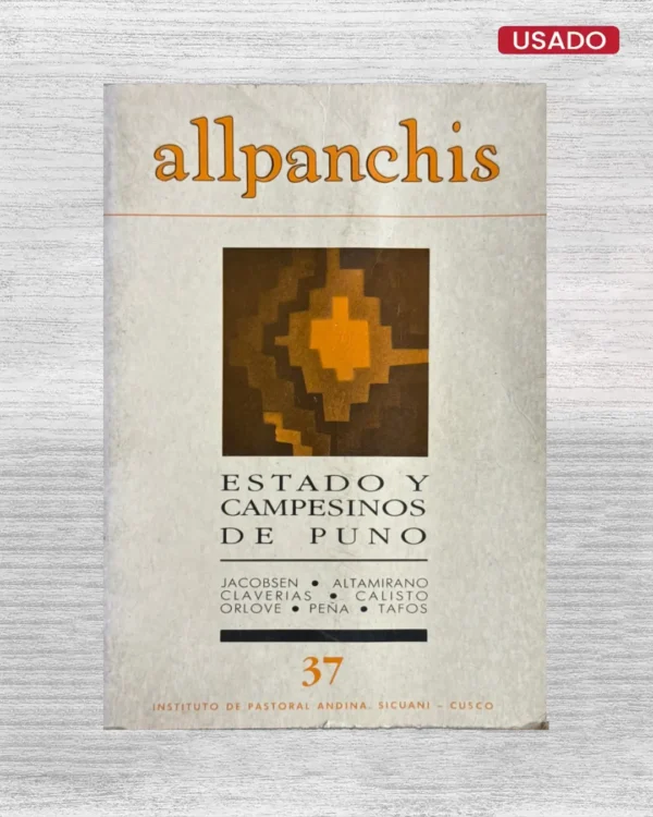 ALLPANCHIS (Nº 37 – 1991 – AÑO XXIII)