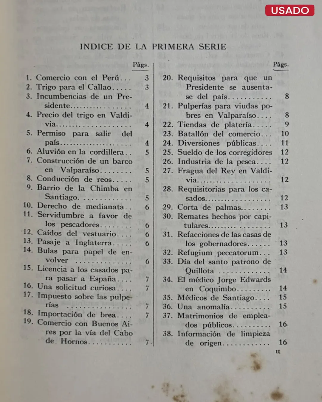 COSAS DE LA COLONIA; APUNTES PARA LA CRONICA DEL SIGLO XVIII EN CHILE - Imagen 2
